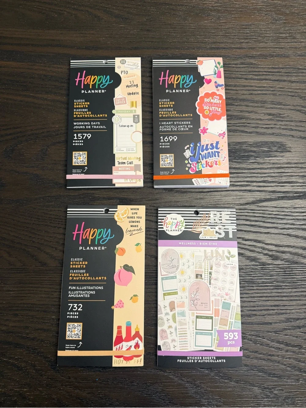 Happy Planner Classic Sticker Book Bundle – 4 Books, 4,603 Stickers, Brand New